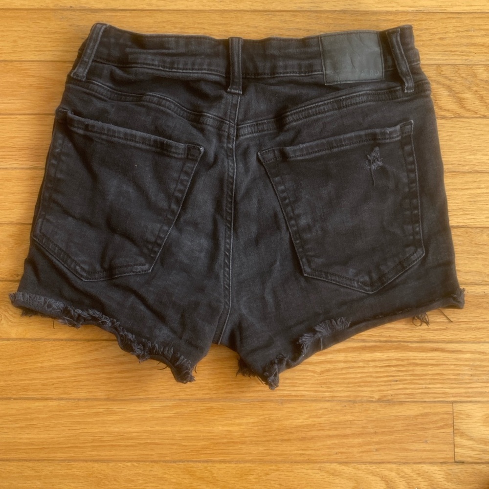 Aeropostale black jean short shorts.